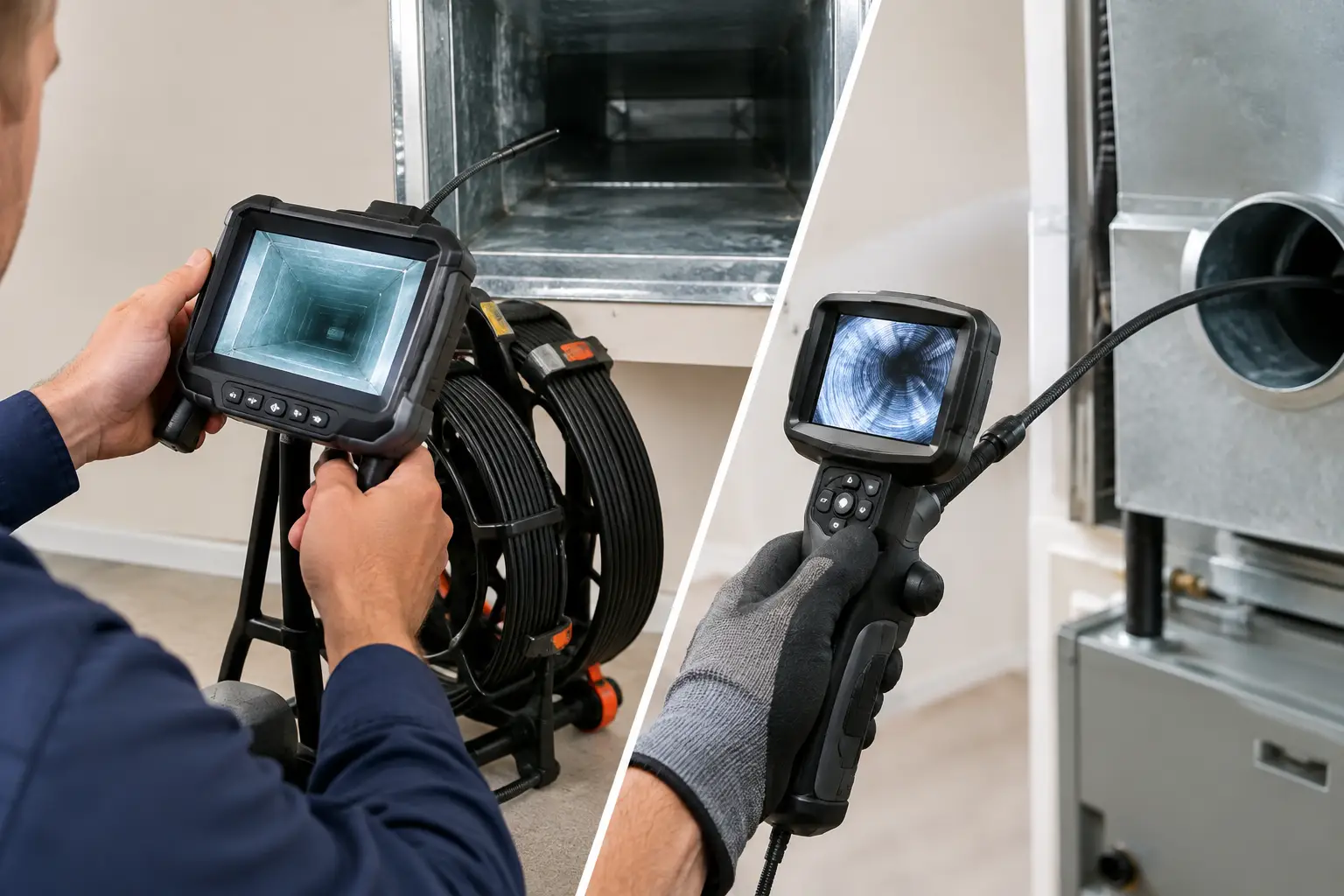 Duct Camera Versus Borescope for Home HVAC